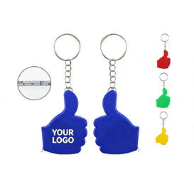 Thumb-shaped Tape Measure Keychain