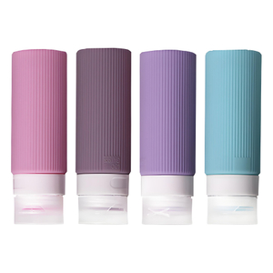4 - Piece Set of 90ml Silicone Travel Bottles