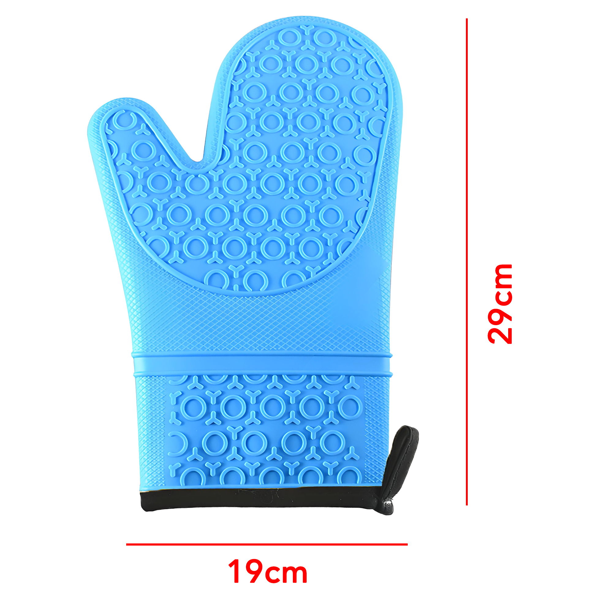 Vibrant Blue Silicone Oven Mitt