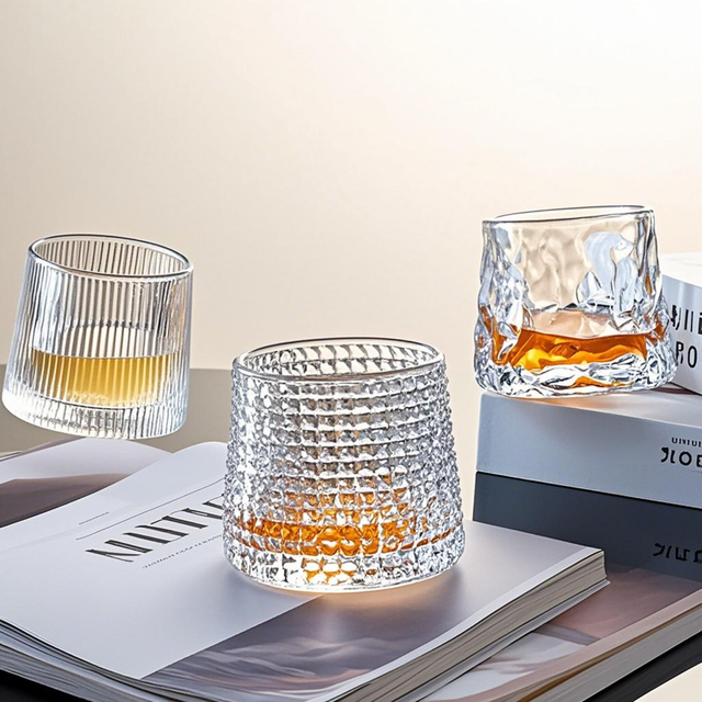 200ML Stylish Patterned Whiskey Glasses