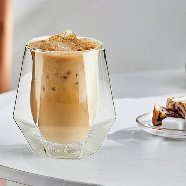 180ml Double Walled Glass Cup