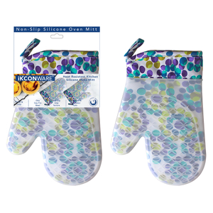 Colorful Polka Dot Silicone Oven Mitt