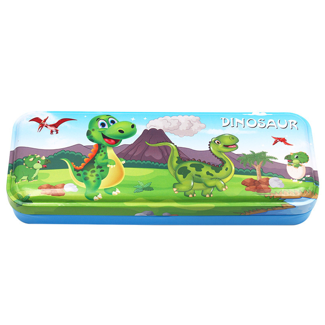 Double-Layered Tin Pencil Box