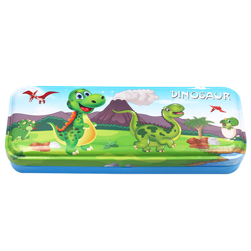 Double-Layered Tin Pencil Box