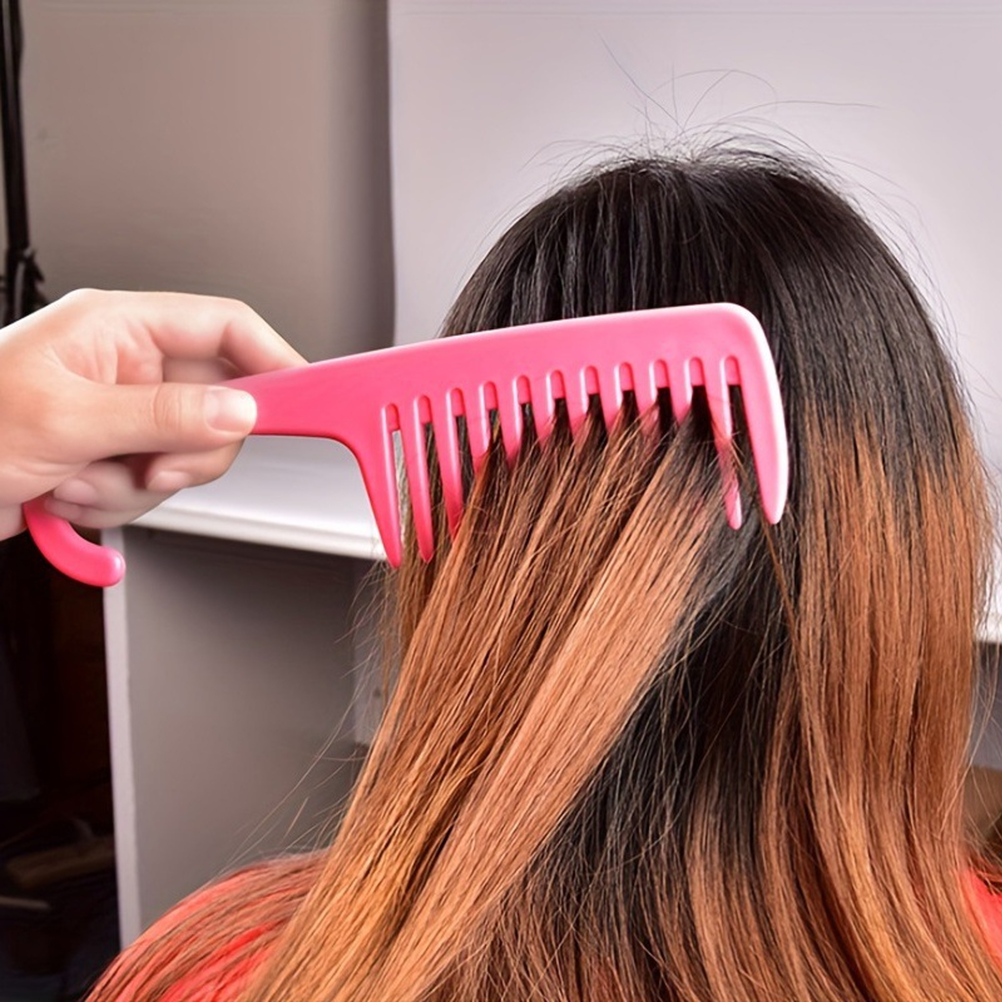 Pink Hair Styling Tool Set of 8