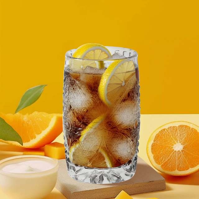 6-Piece Embossed Cocktail Glass Set