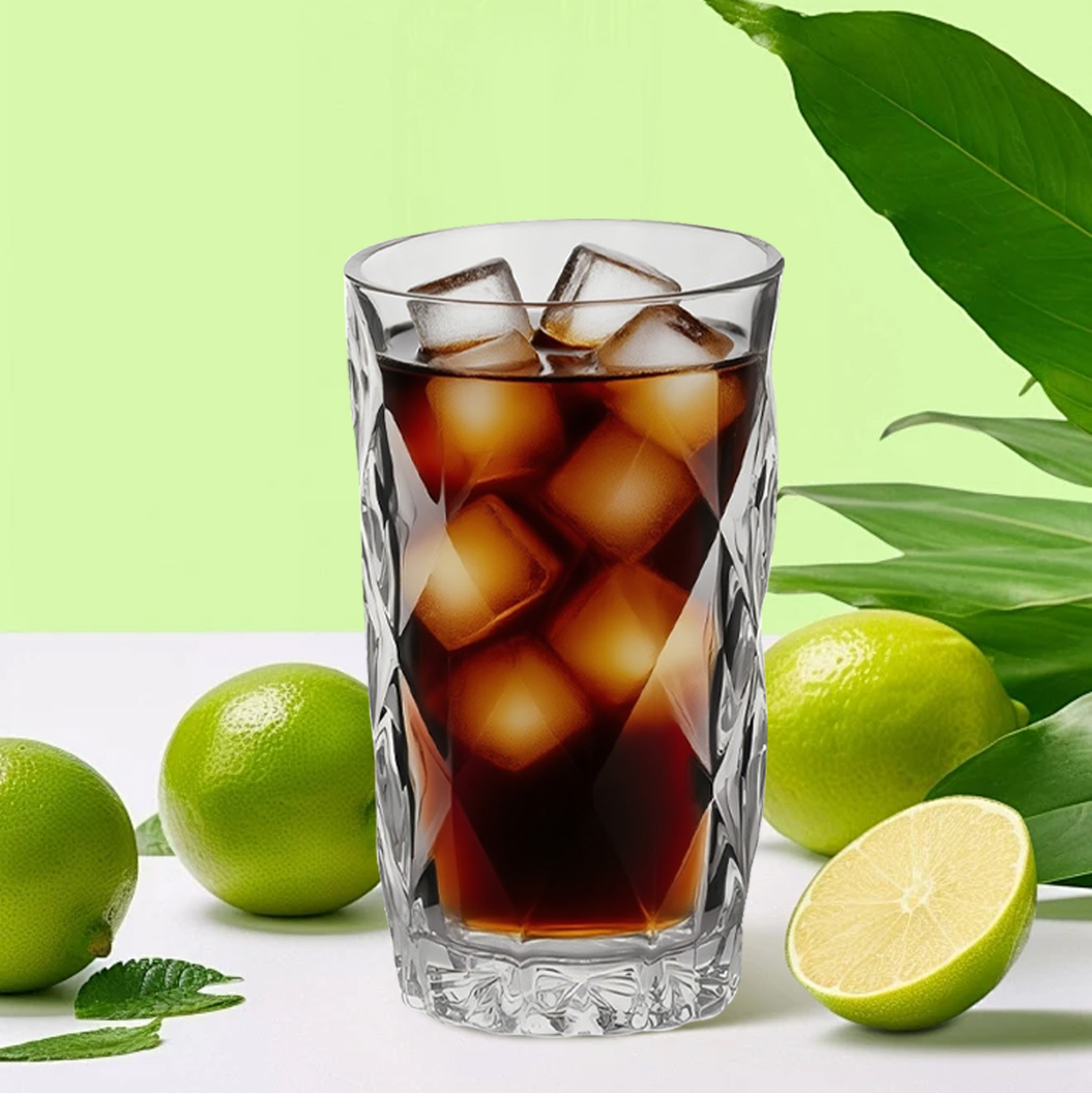 Diamond-Textured Whiskey Glass Set (6 - Piece)
