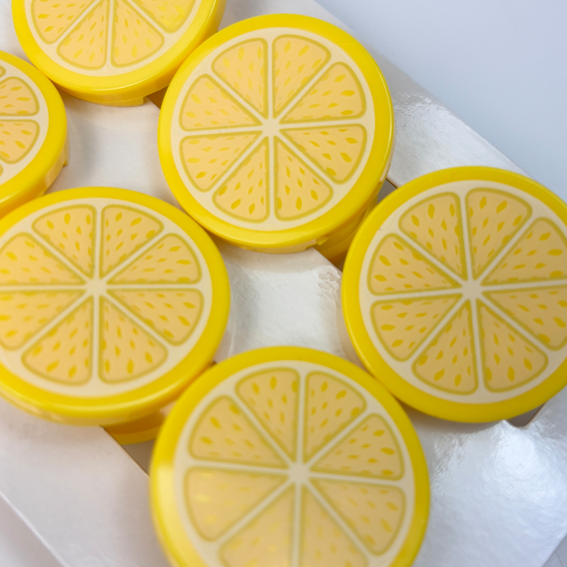 Lemon-Slice Plastic Clip Set of 6