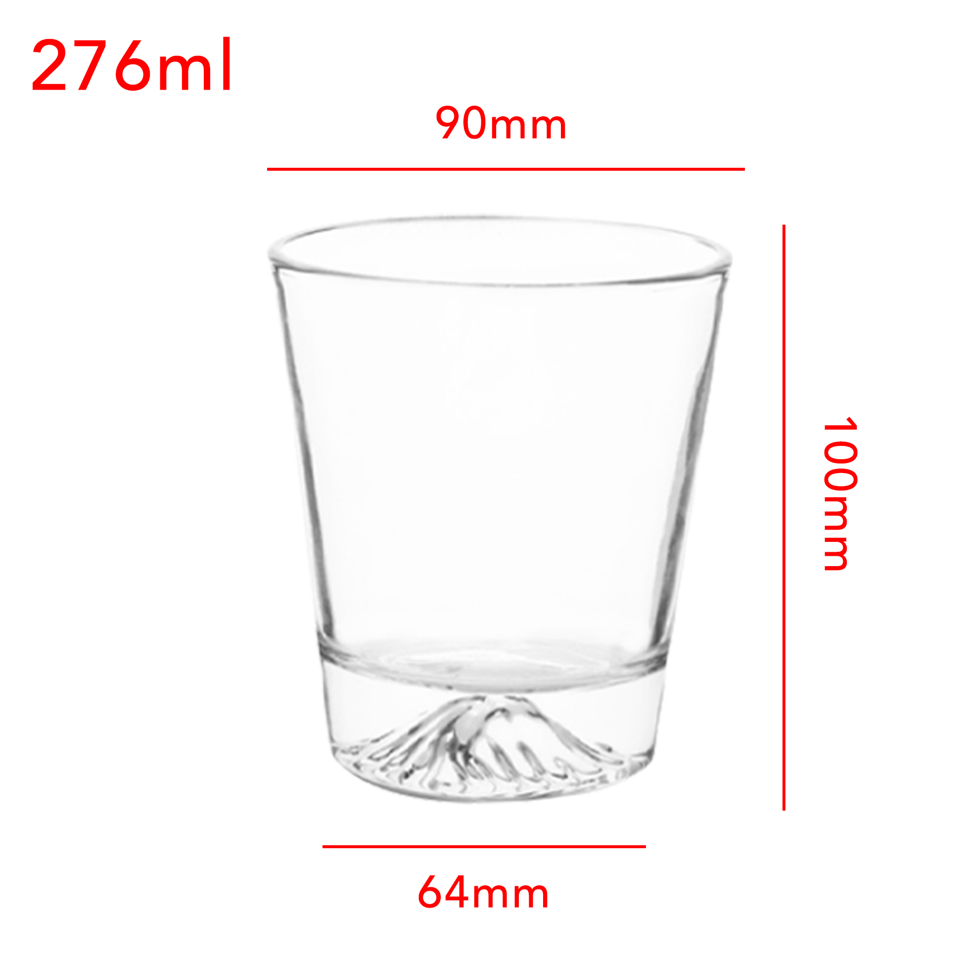 6-Piece MountainBase Whiskey Glass Set