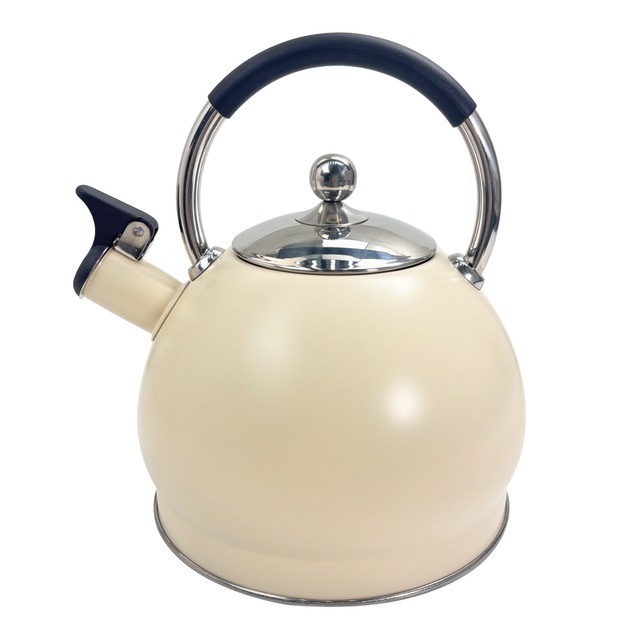 3L Cream-colored Stainless Steel Kettle