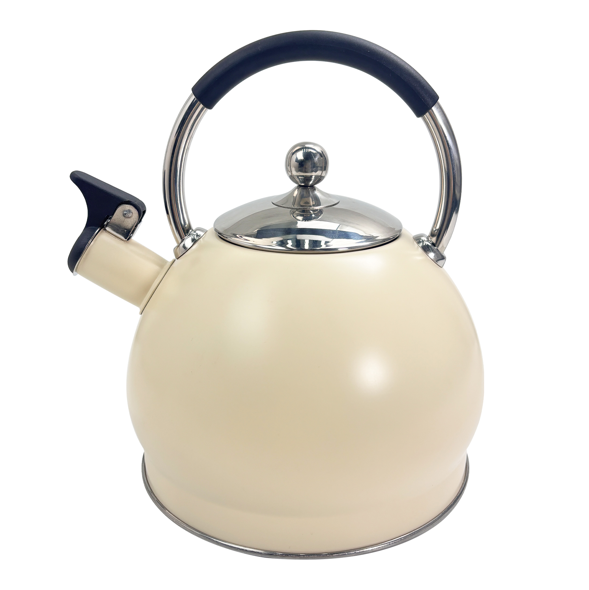 3L Cream-colored Stainless Steel Kettle