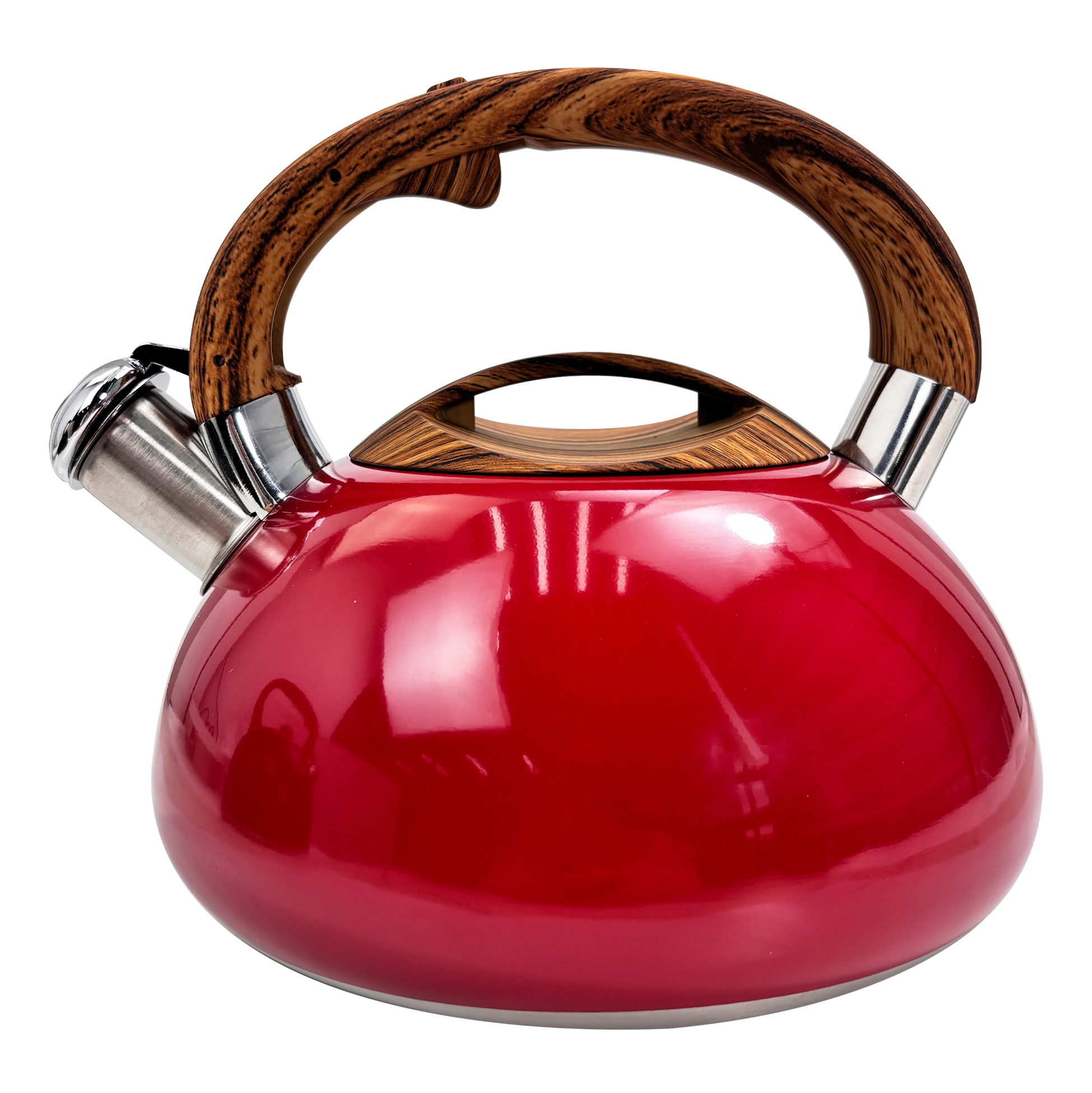 3L Red Stainless Steel Kettle