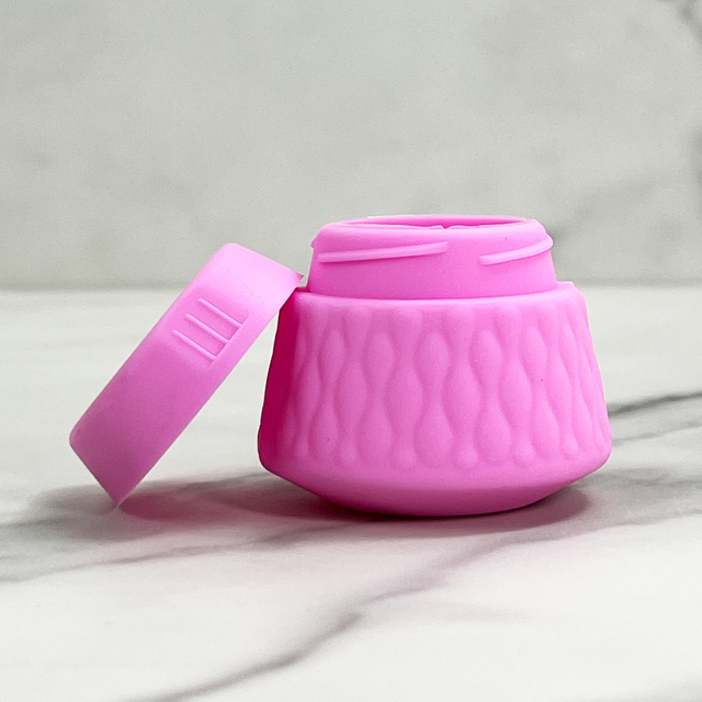 Mini Pink Silicone Cream Jar