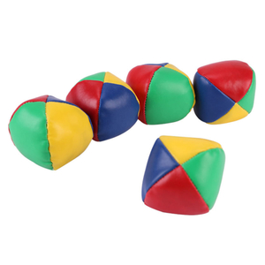 Multi - Colored Leather Bean Bag Toys Durable Juggling Bean Bags