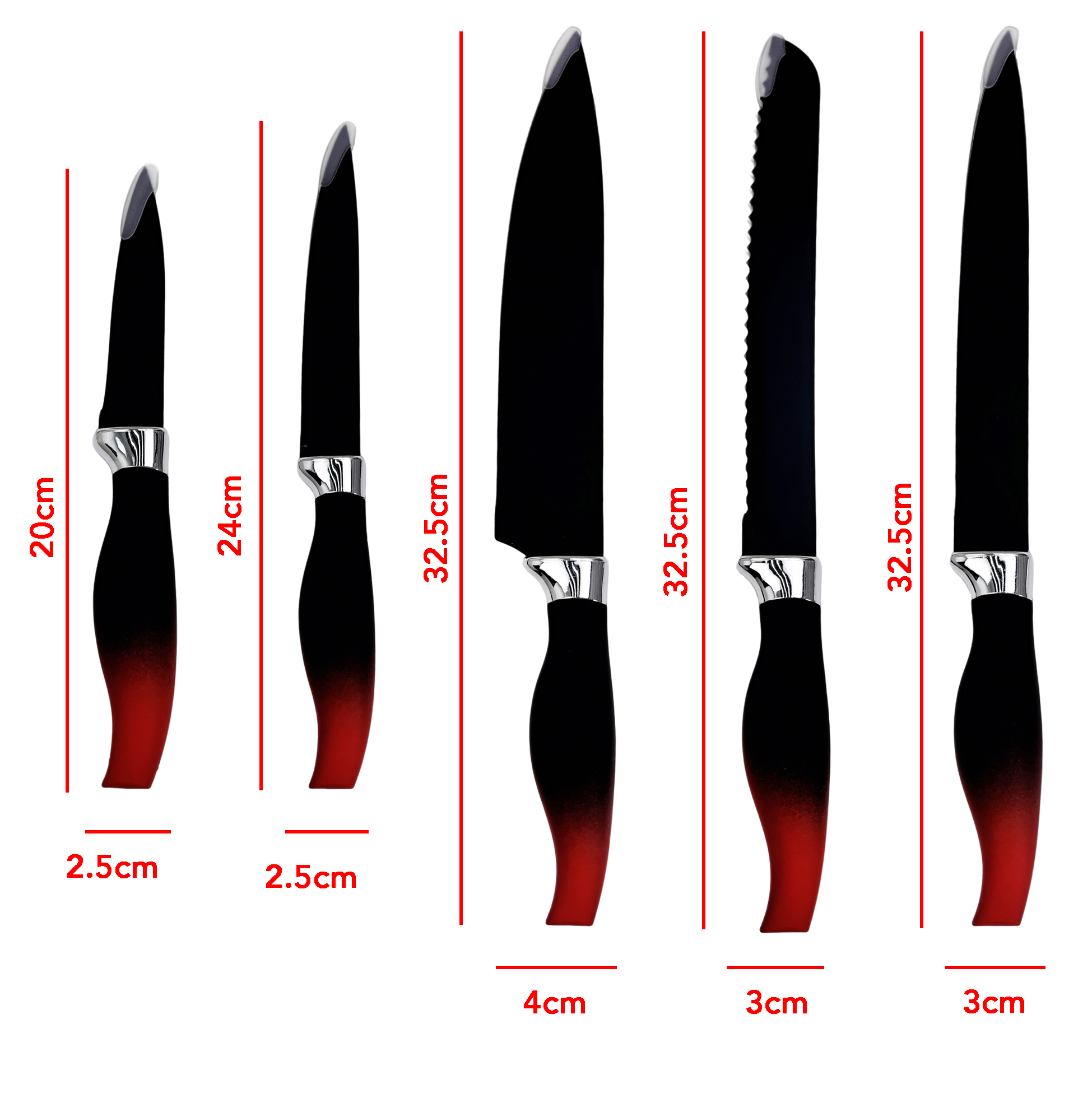5-piece Kitchen Knife Set