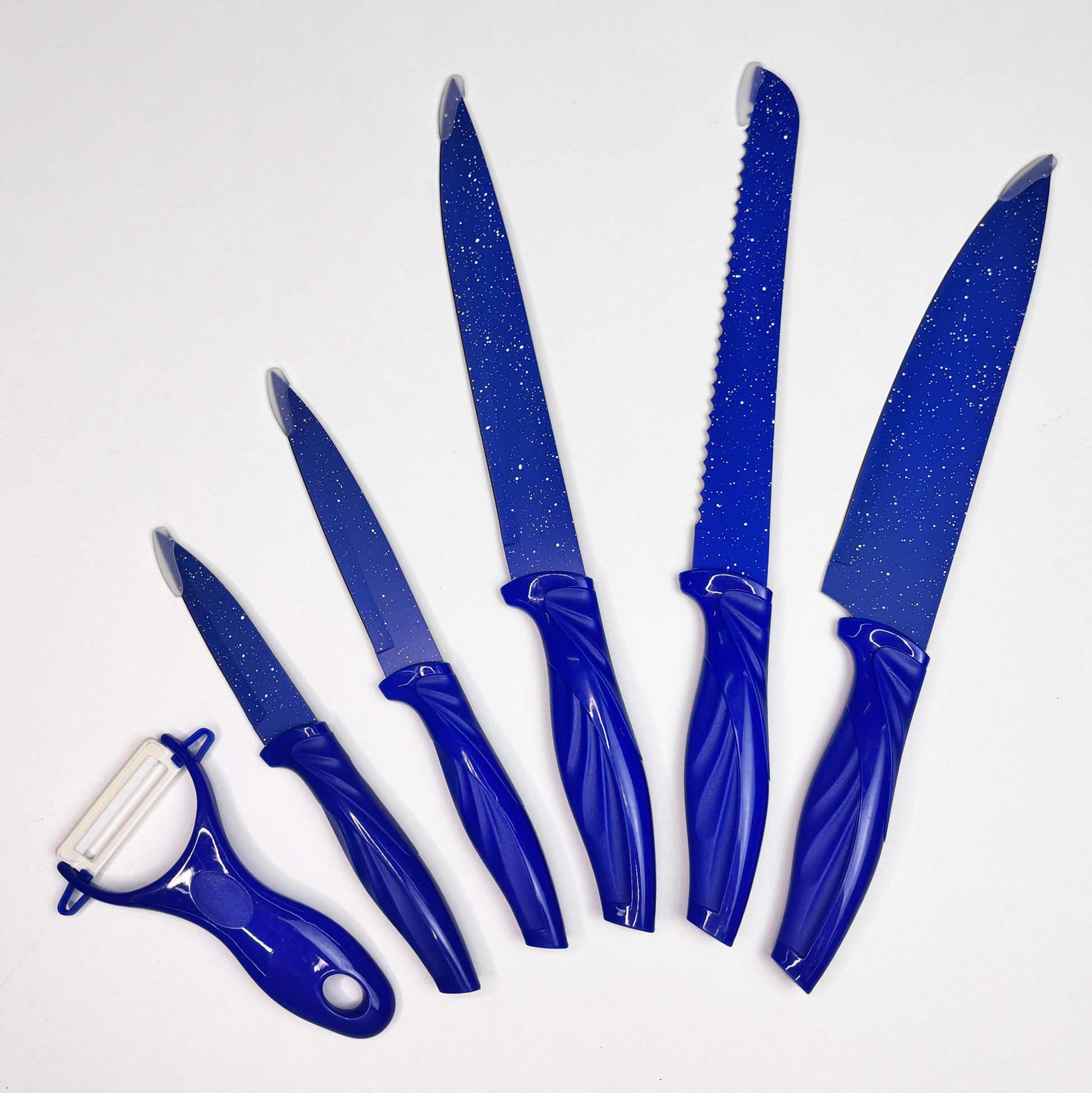 Blue 6-piece Kitchen Knife Set