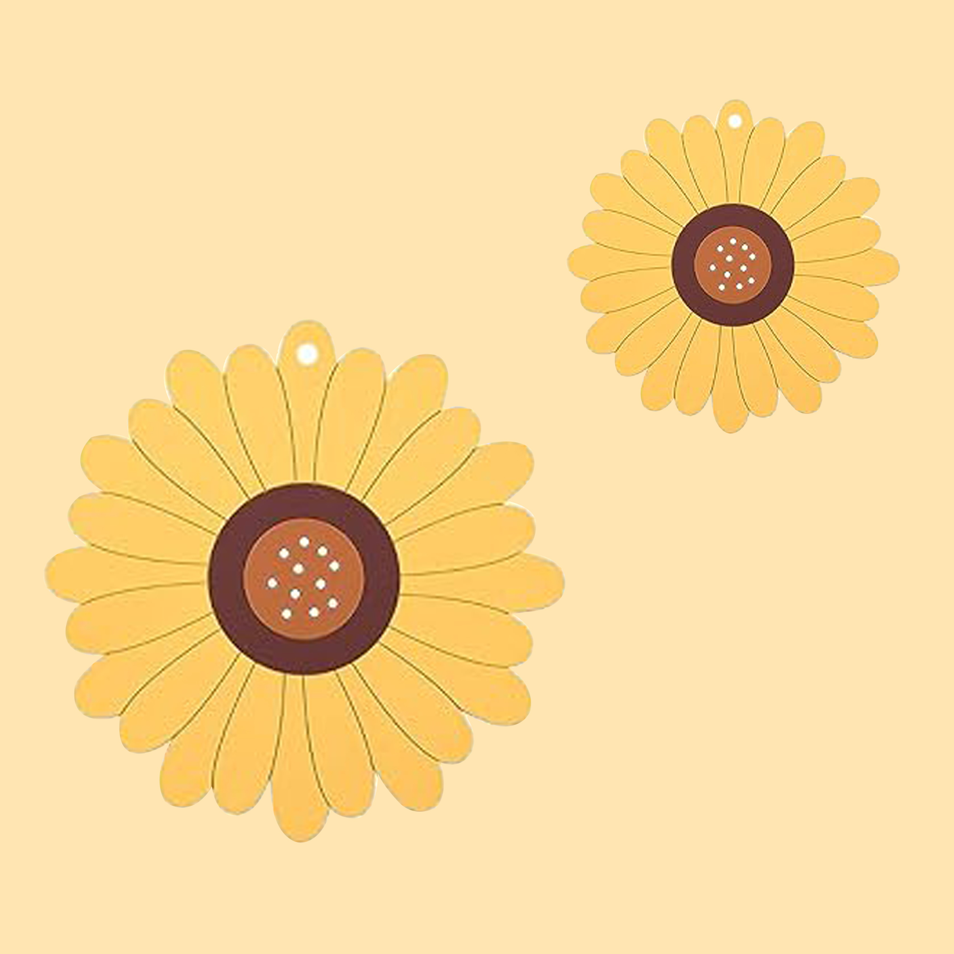 Anti-Hot Trivet Mat,Sunflower Anti-Heat Pan Mat,Antislip Heat Resistant Placemat
