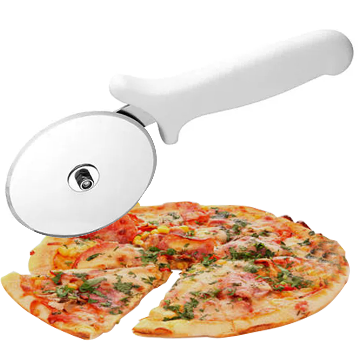 Stainless Steel Pizza Knife Single Wheel Cut Tools Household Waffle Cookies Cake Tools Thin Pie Knife Pizza Knife