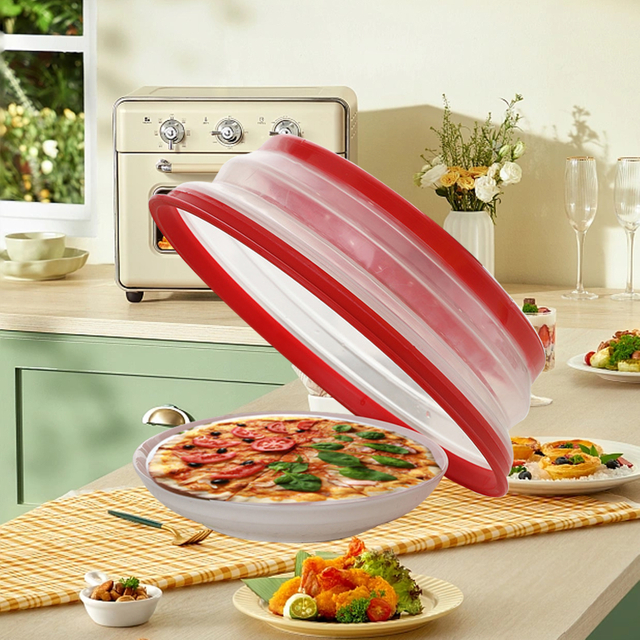 Multi-functional Washing Basket Folding Silicone Fresh-keeping Lid Colander Strainer Fruit Vegetables Washing Basket Plate Lid