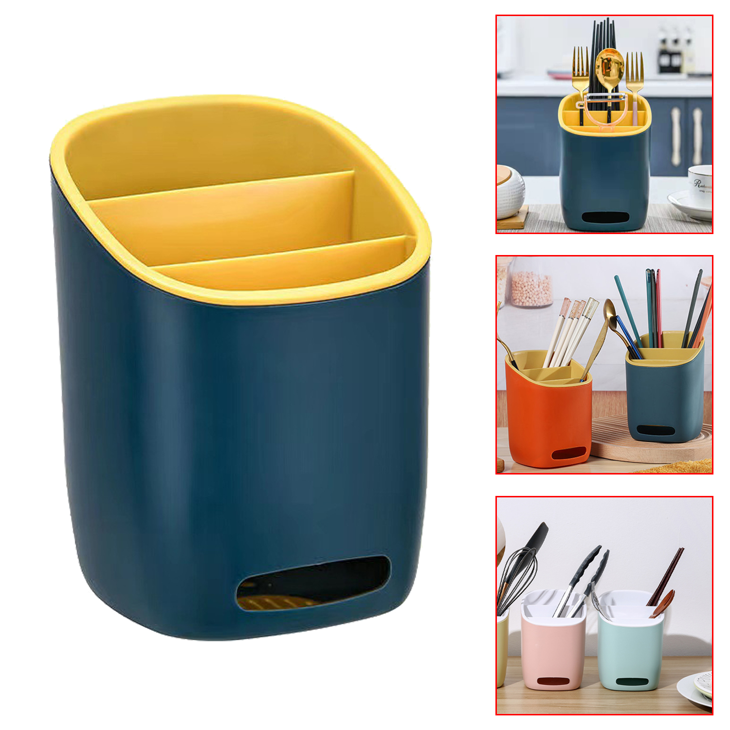 Double Layer Cutlery Storage Organizer Tableware Drainboard Drain Rack Spoon Knife Fork Kitchenware Organizer Shelf