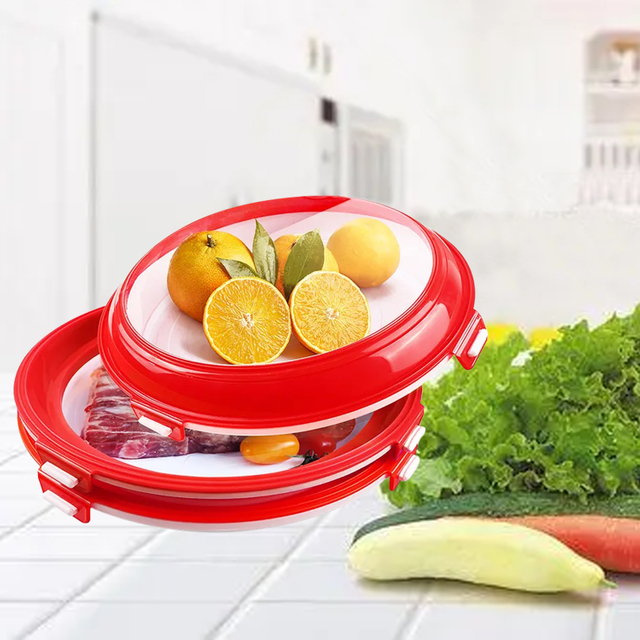 Wholesale Food Preservation Tray Kitchen Fruit Seafood Fresh Keeping Organizer Refrigerator Preservation Storage Tool
