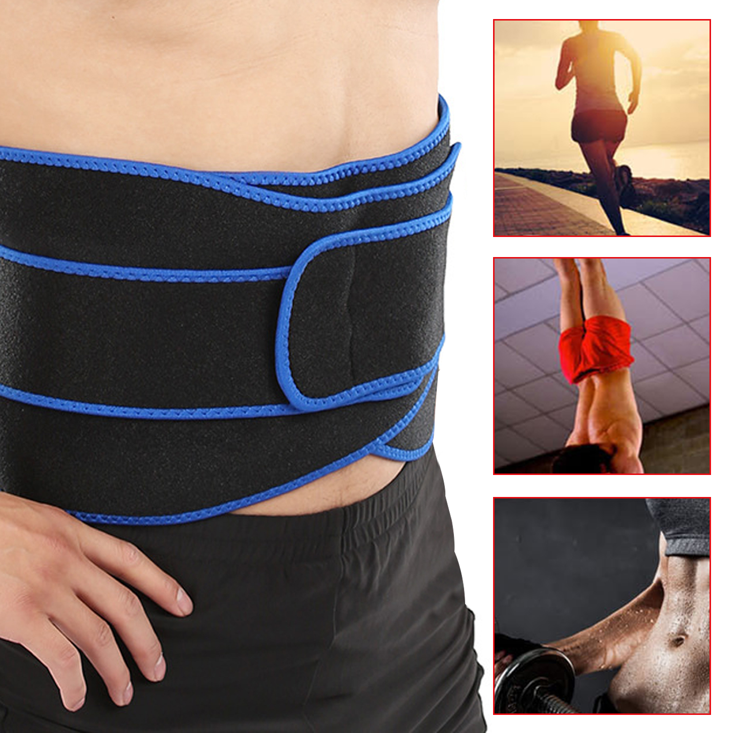 Elastic Waist Trainer Sport Fitness Belt Waist Reducing Slim Belly Belt for Unisex Fitness