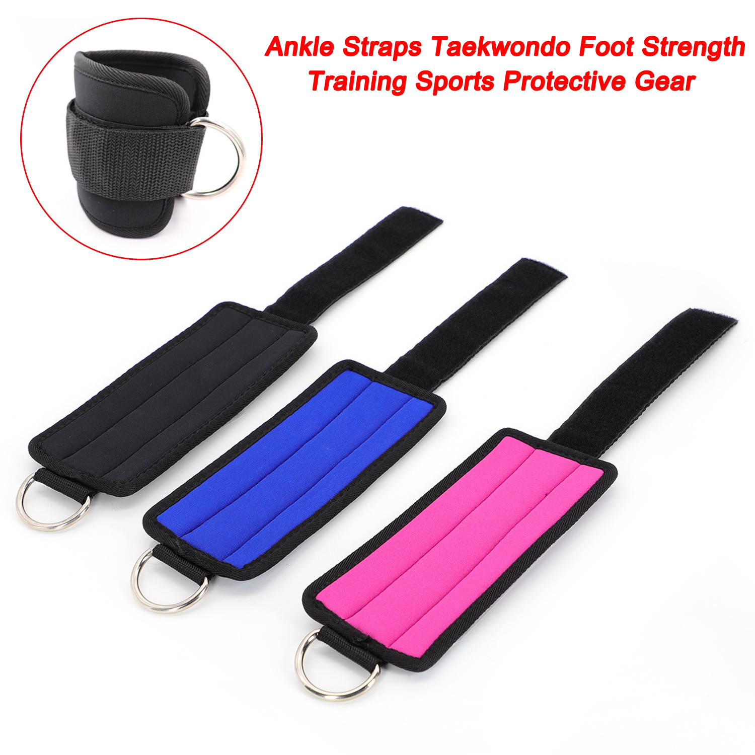 Ankle Straps Taekwondo Foot Strength Training Sports Protective Gear Weight-bearing Booster with Foot Ring Foot Buckle
