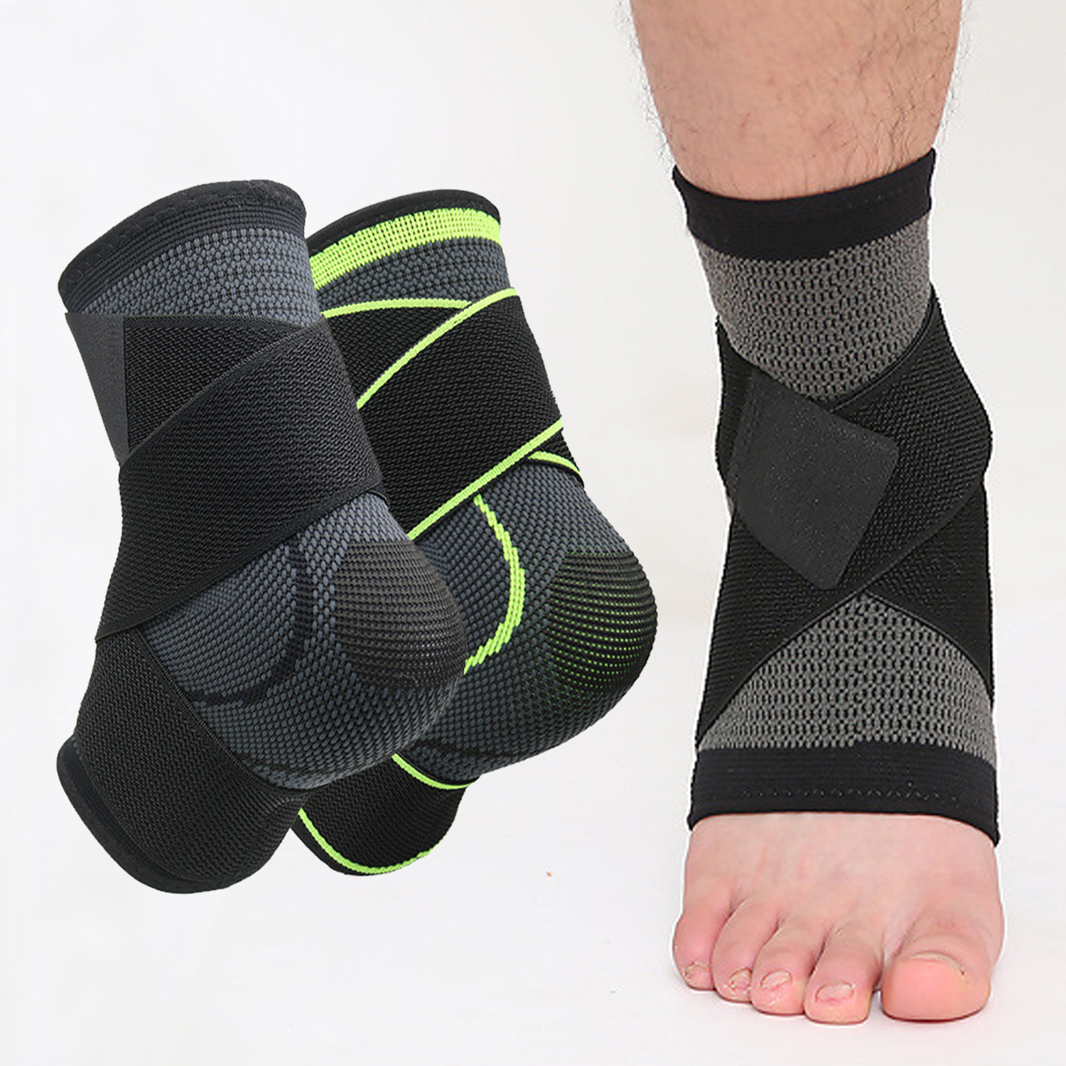 Breathable Knitted Straps Pressurized Ankle Protection Men's And Women's Professional Basketball Badminton Fitness Sprain Protection Ankle Protection