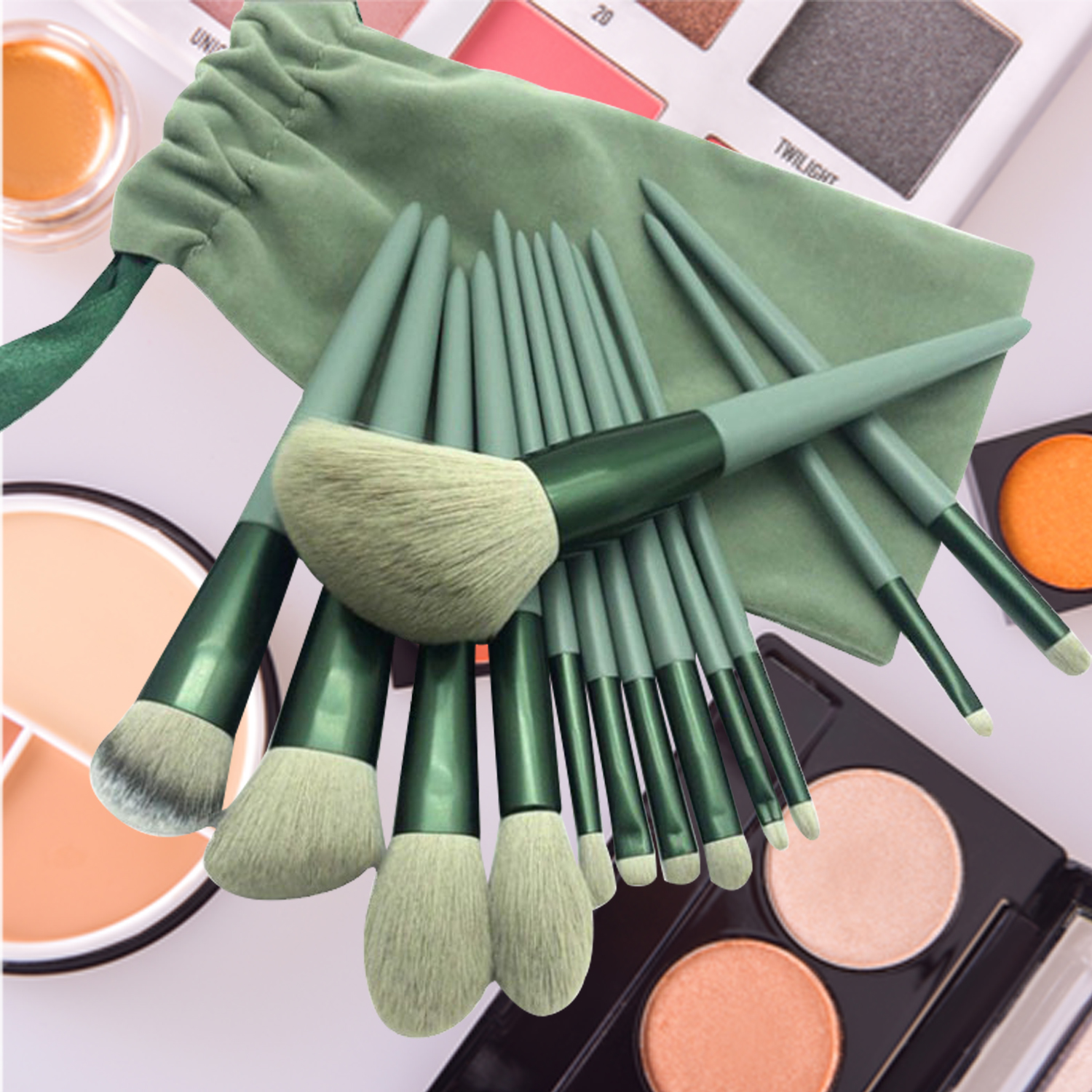 13PCS Makeup Brush Set Color Cosmetic Makeup Brush Beauty Brush Foundation Brush Set With Bag Makeup Brush