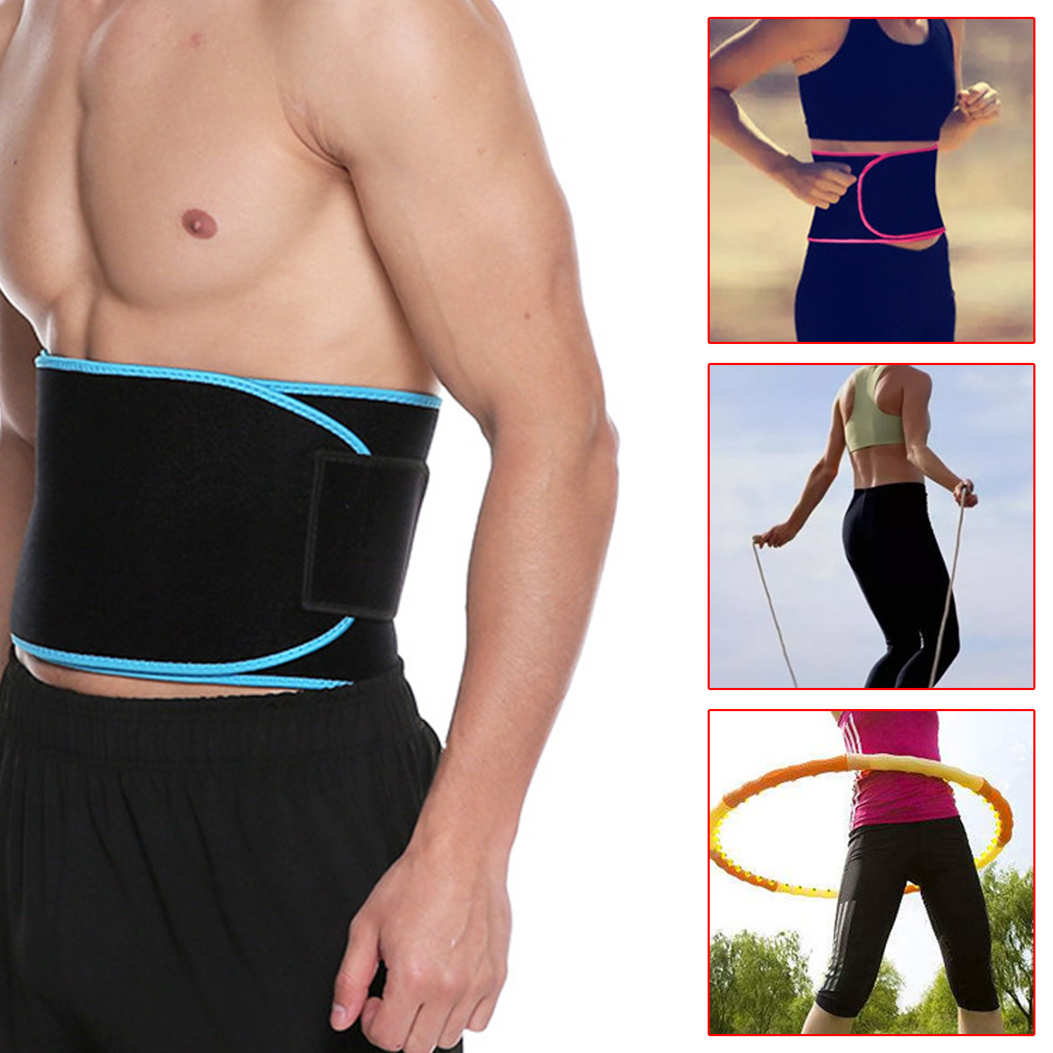 Weight Loss Waist Support Waist Trainer Sweat Slimming Belt Waist Sweat Belt