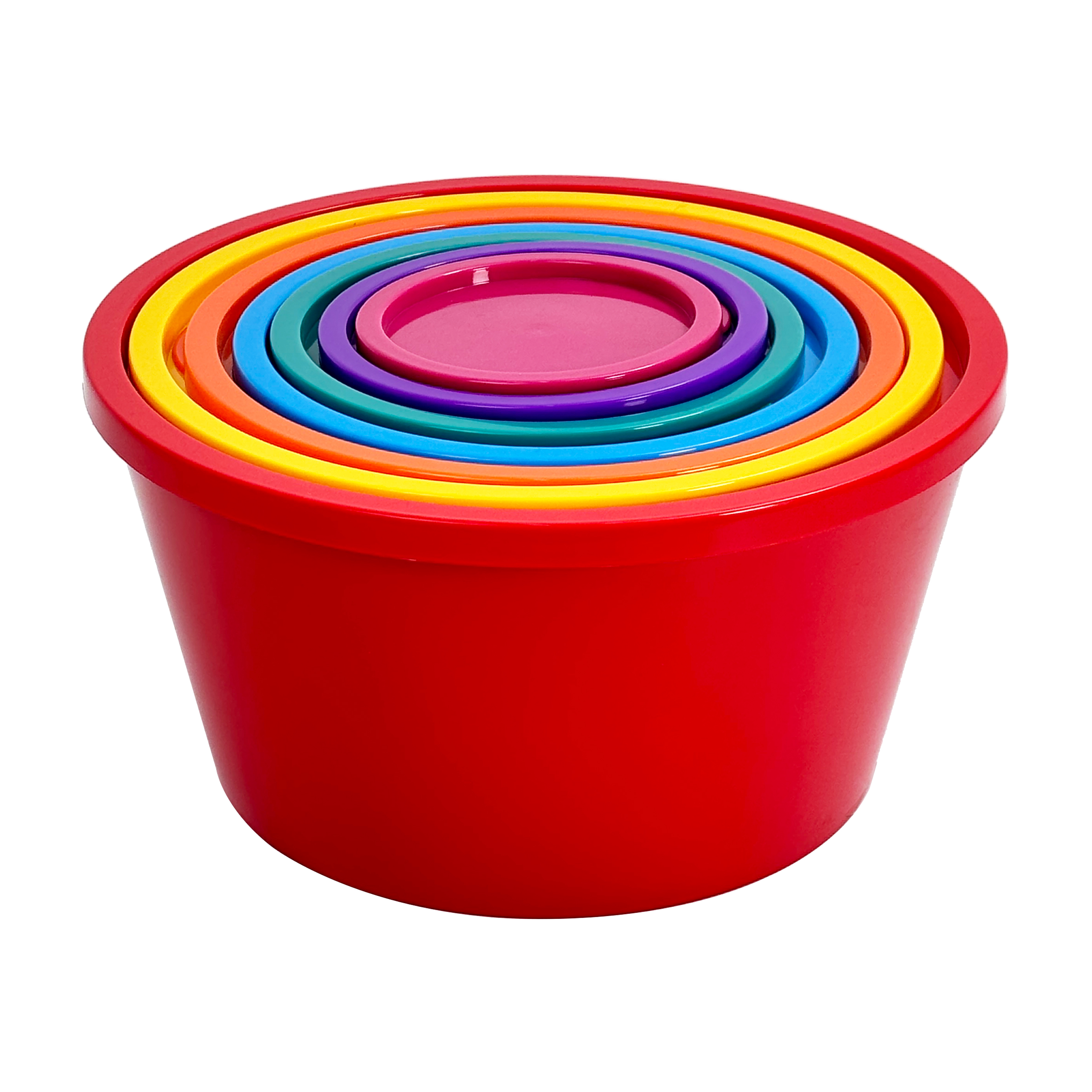 7-pcs Multi-color Mixing Salad Bowl Set