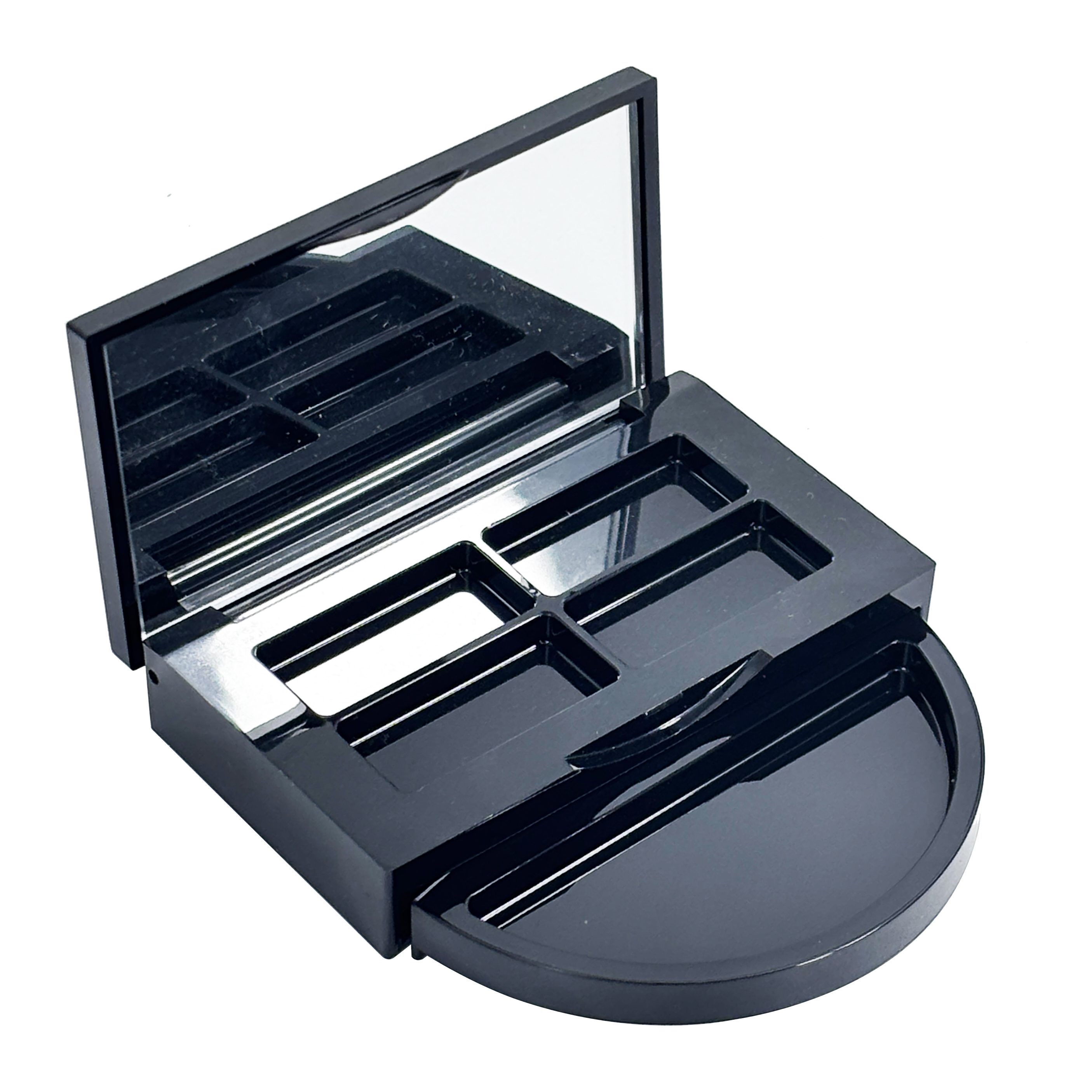 Double-Layer Eyeshadow Palette with Mirror And Drawer