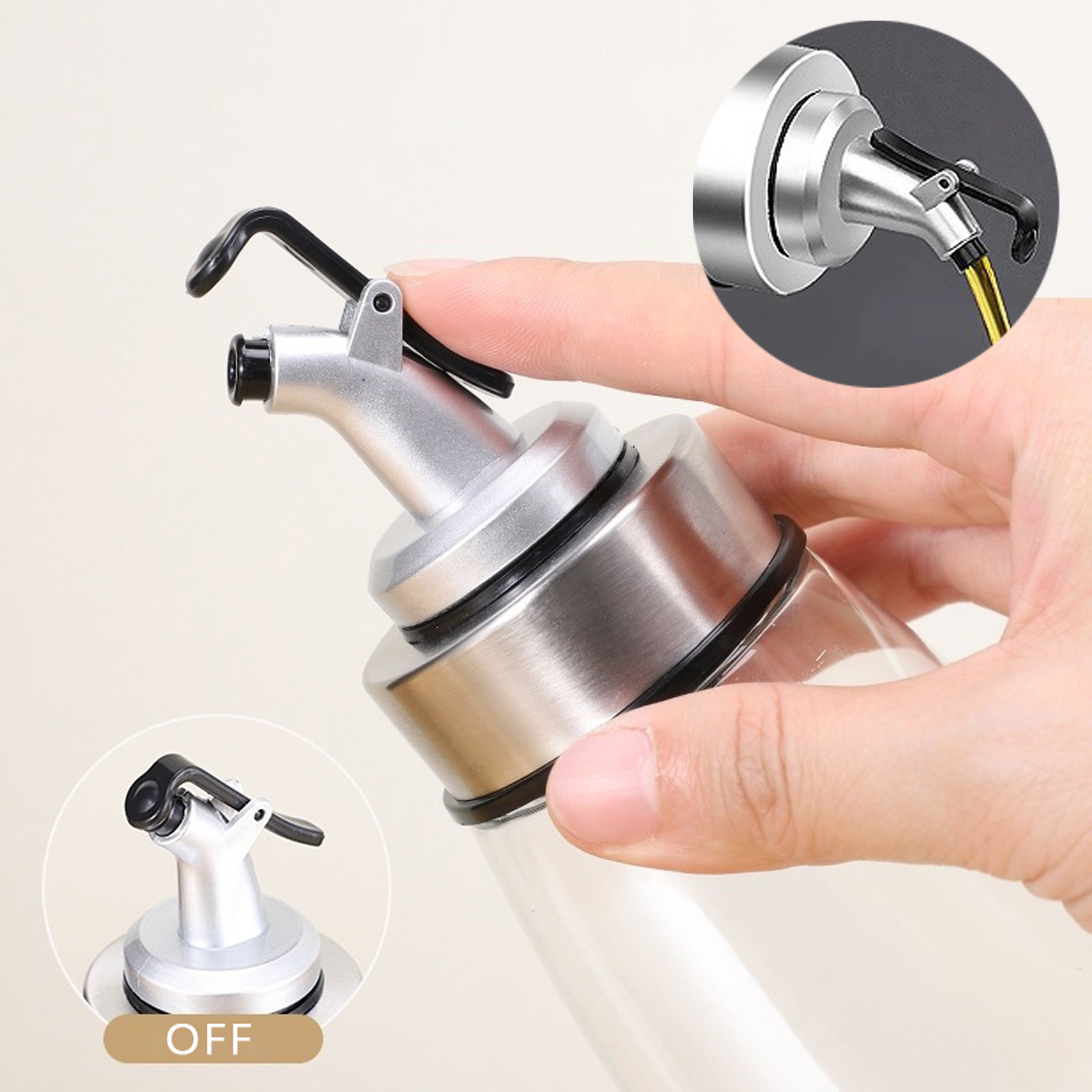 Acrylic Oil And Vinegar Dispenser
