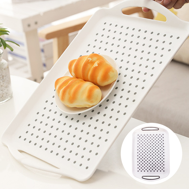 Square PP Plastic Tray with Drainage Holes