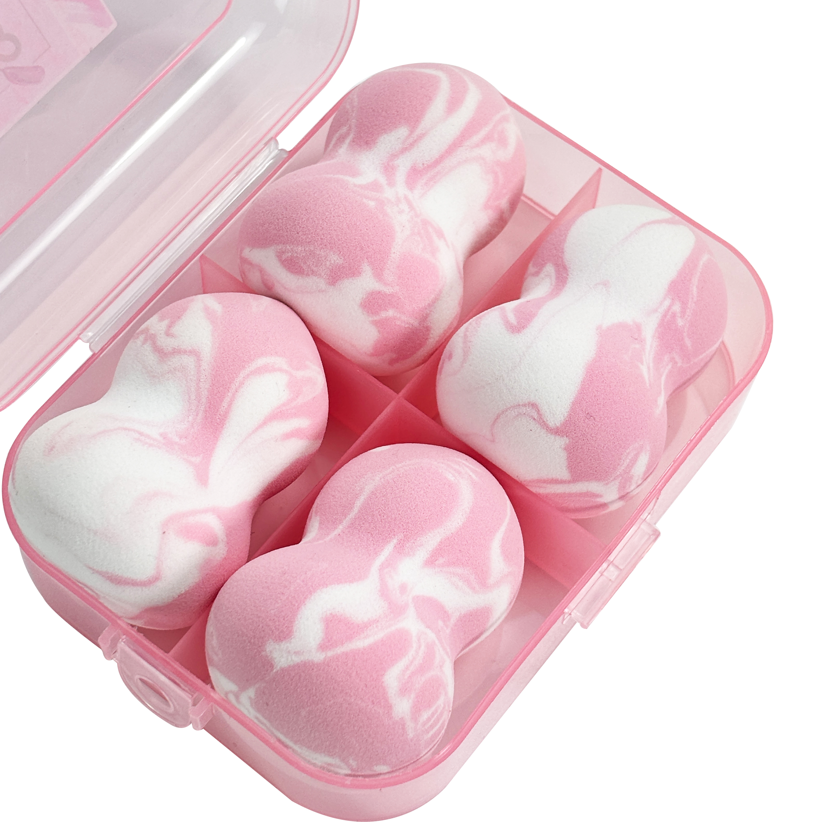 4 Makeup Sponges with 1 Storage Box