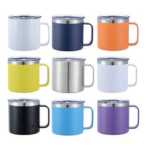 Stainless Steel Coffee Mug with Handle And Lid