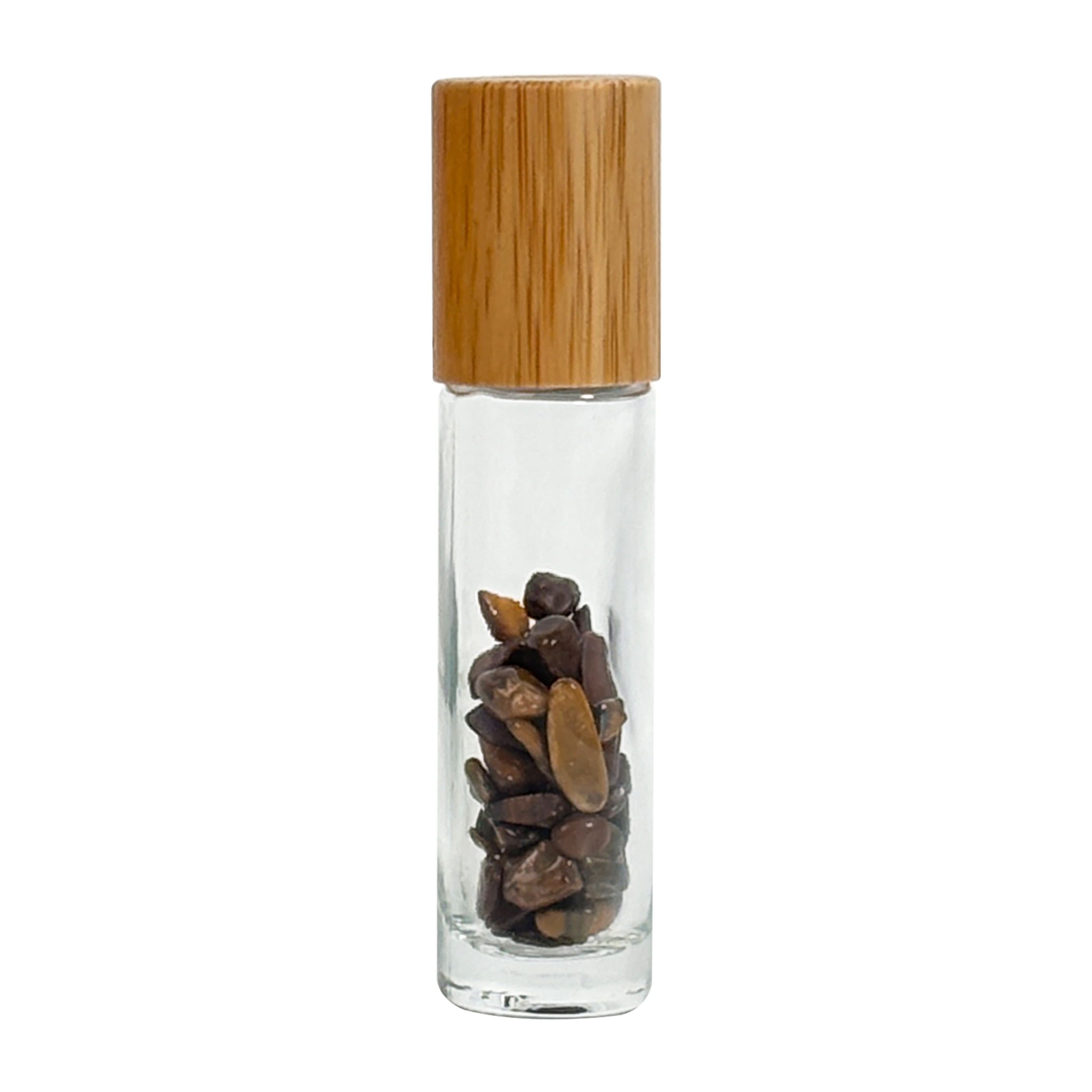 5ml Glass Roll-On Bottle with Bamboo Cap