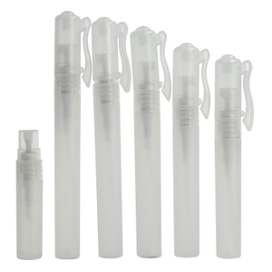 Frosted Plastic Pen-Style Perfume Spray Bottle with Clip