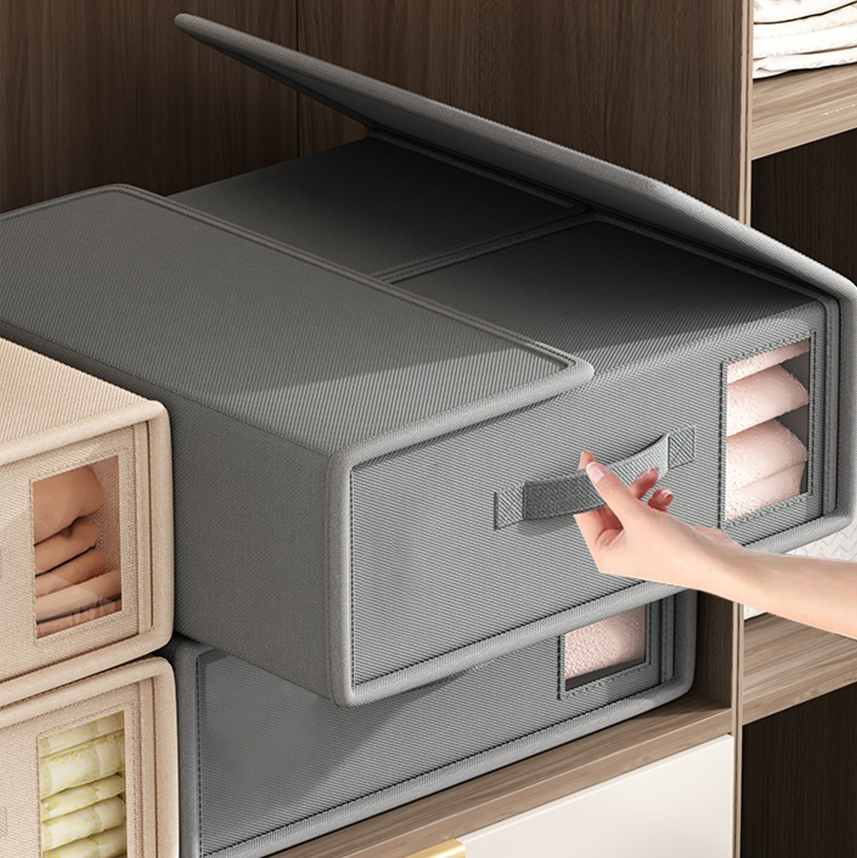 Bed Linen Storage Box with Lid