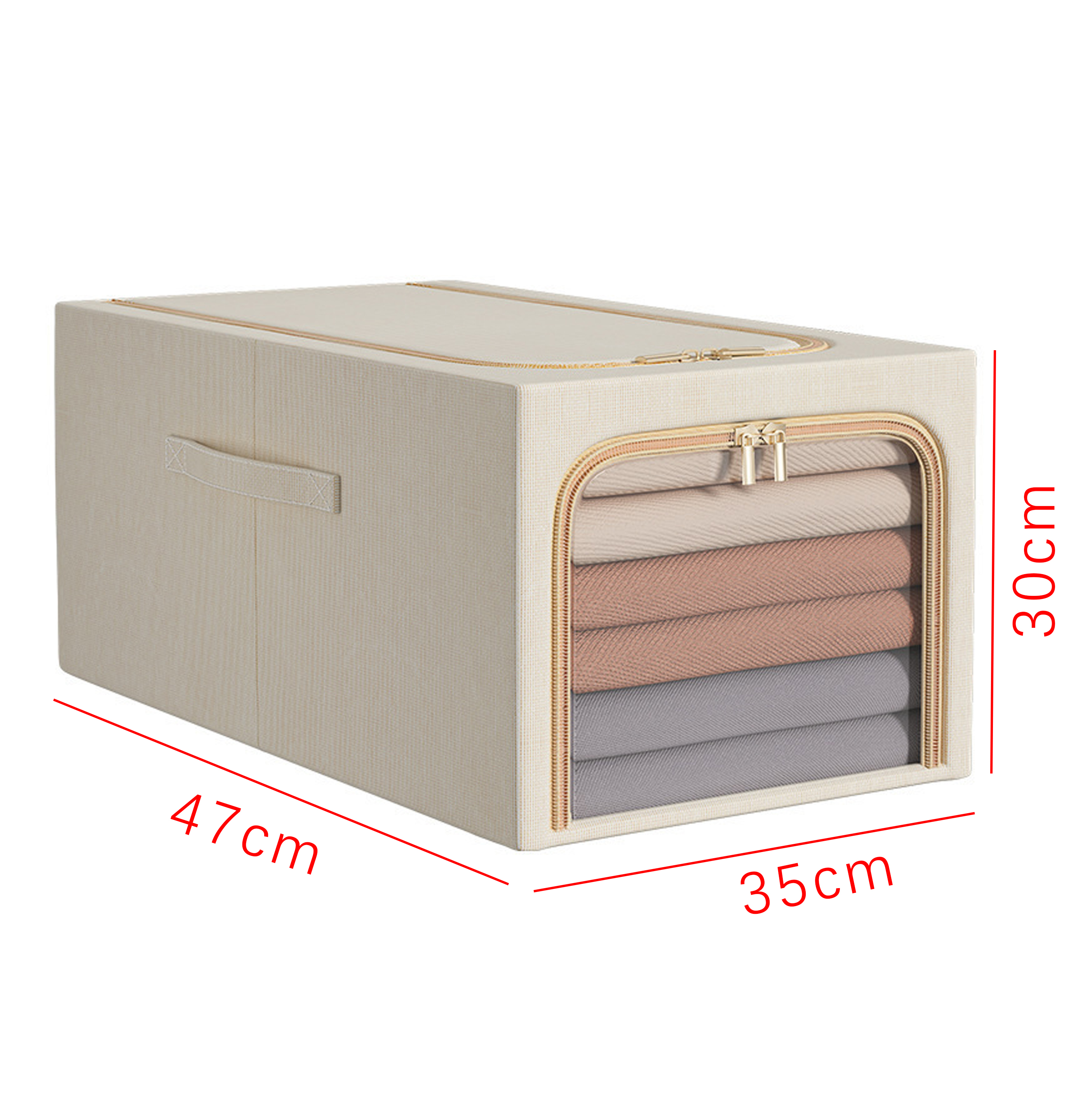 Foldable Clothes Storage Box with Window