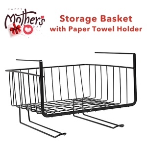 Black Metal Wire Storage Basket