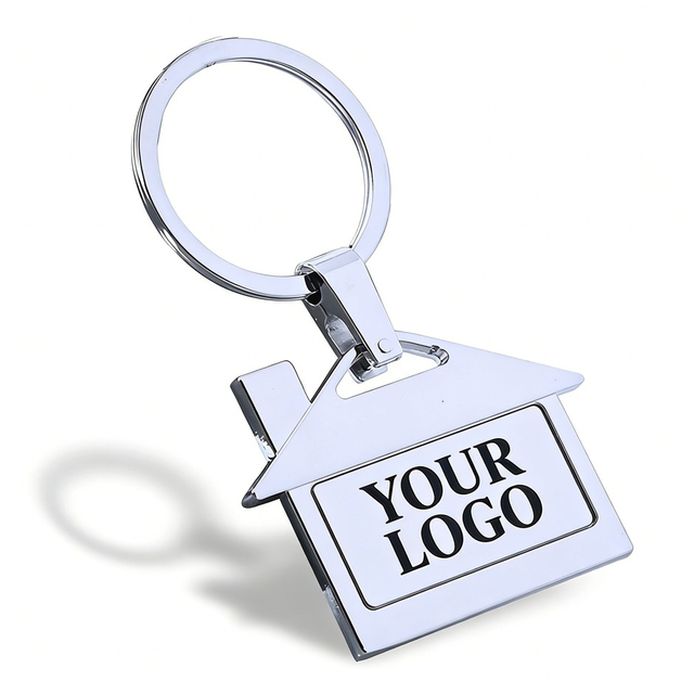 House-themed Keychain Logo-engraved House Keychain