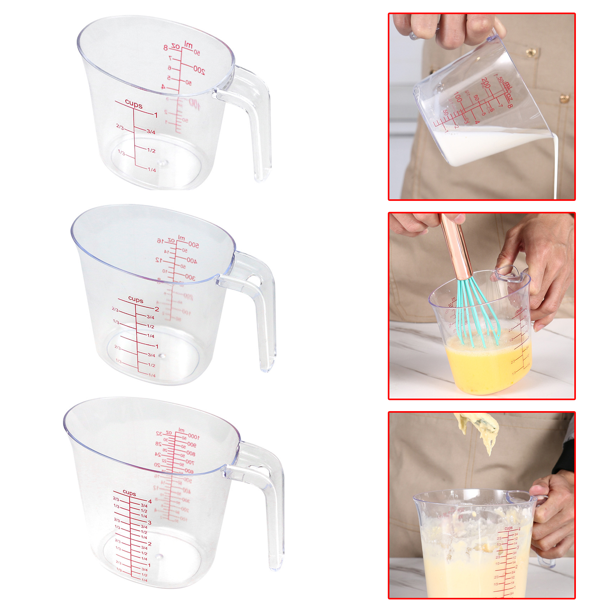 3-pcs Nesting Measuring Cups Set