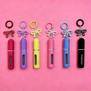 Bow Charm Perfume Atomizer Keychain