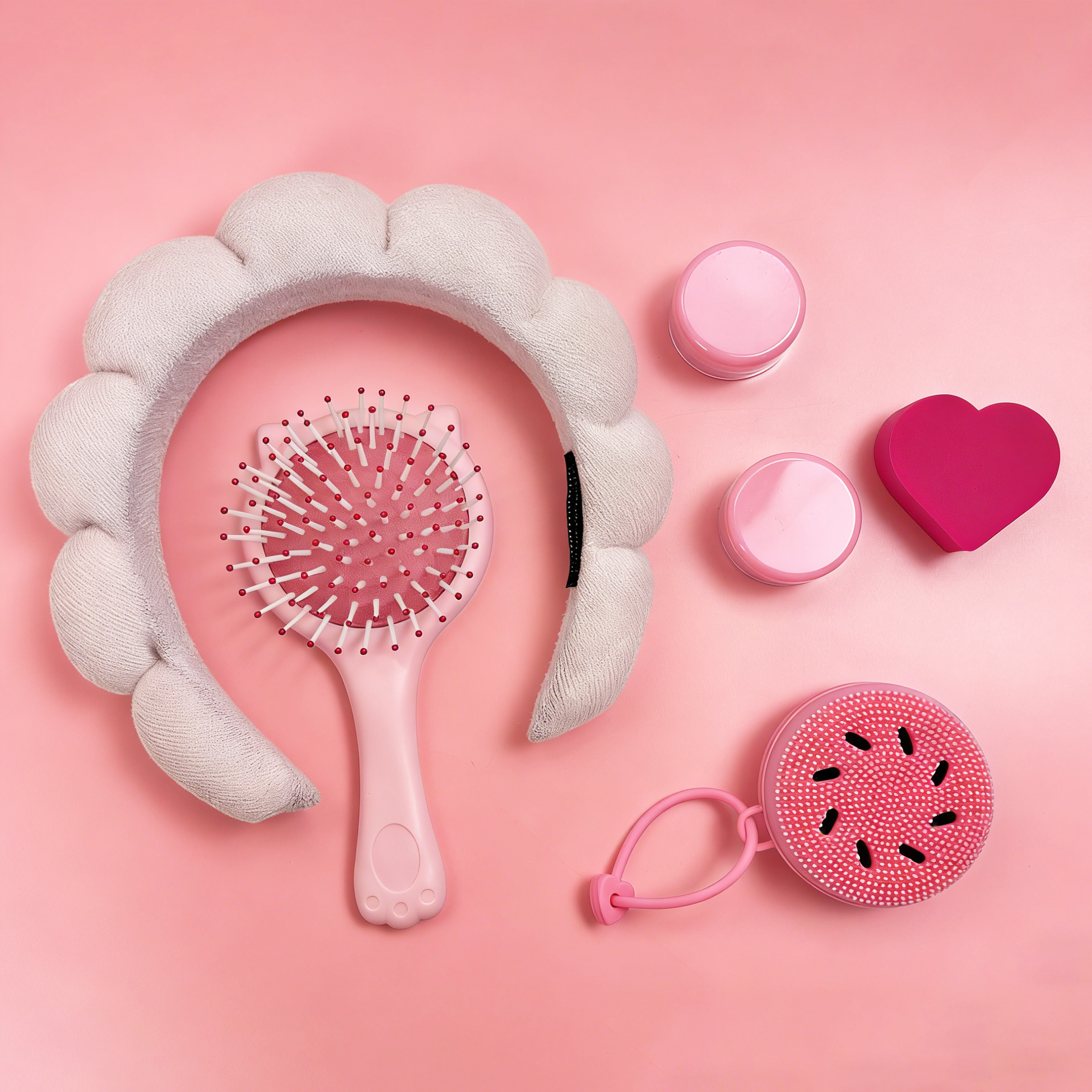 Set of 6 Pink Theme Beauty Accessory Set