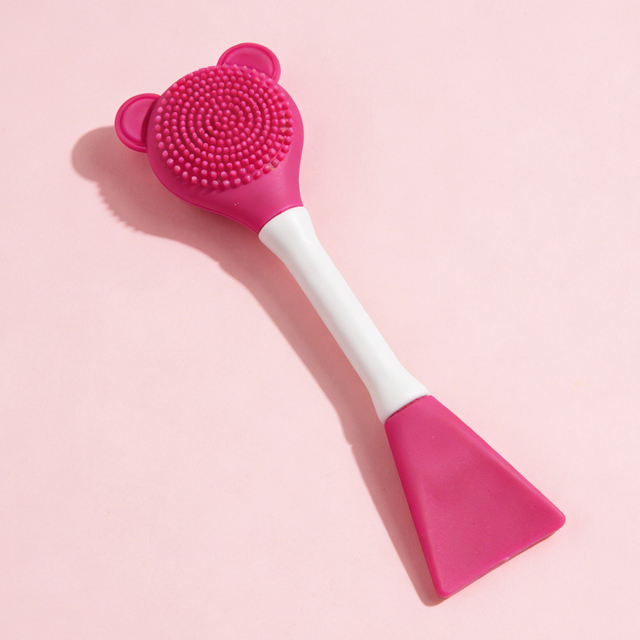 Cute Bear Ear Silicone Face Mask Brush