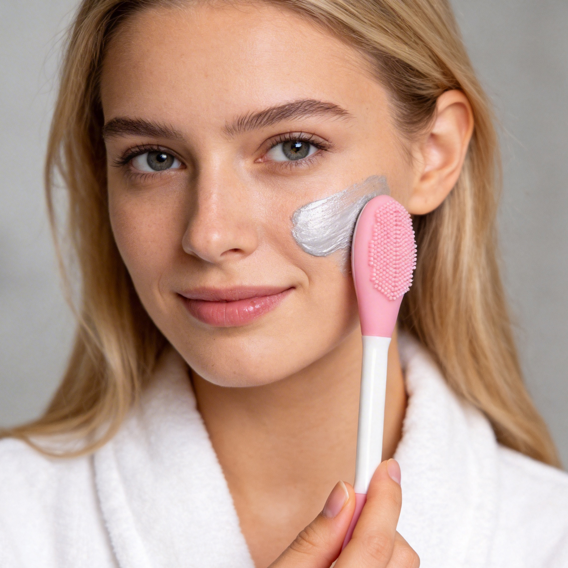 Dual-Ended Silicone Face Mask Brush