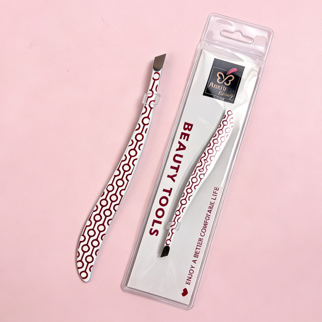 Geometric Pattern Slant Tweezer