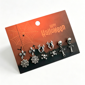 6 Pairs Halloween Earrings Set for Women