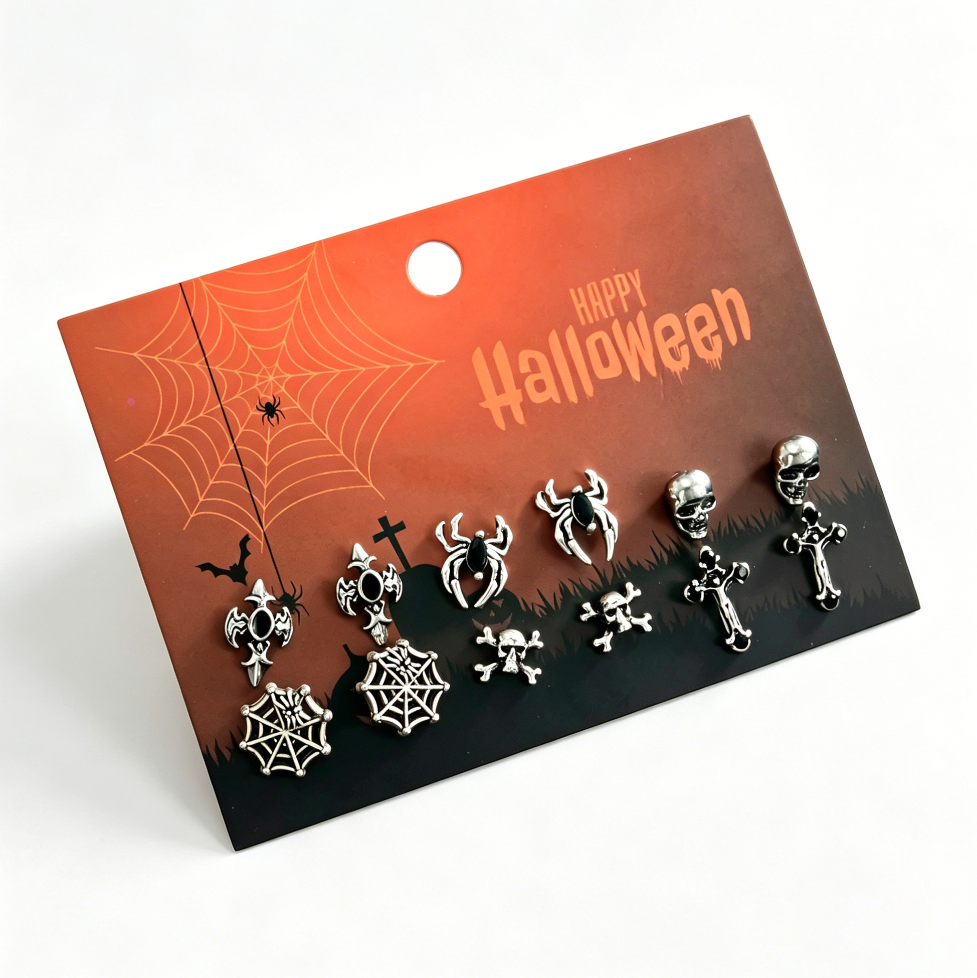6 Pairs Halloween Earrings Set for Women